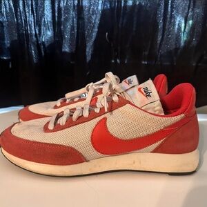 Nike Red and Cream Sneakers